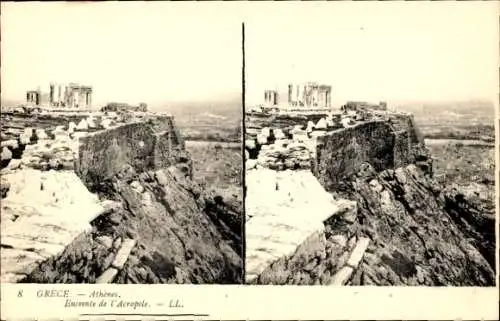 Stereo Ak Athen Griechenland, Akropolis