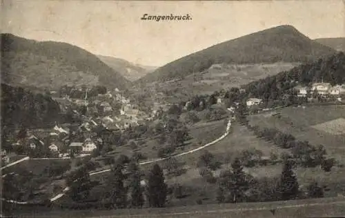 Ak Langenbruck Kanton Basel Land, Gesamtansicht