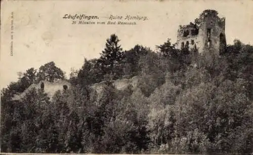 Ak Läufelfingen Kanton Basel Land, Ruine Homburg
