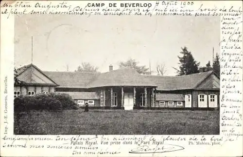 Ak Beverloo Beverlo Beringen Flandern Limburg, Königspalast, Blick auf Pürise im Königlichen Park