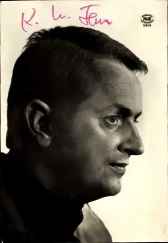 Ak Schauspieler Siegfried Uhlenbrock, Portrait, Autogramm