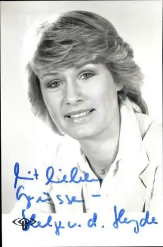Ak Schauspielerin Helge von der Heyde, Portrait, Autogramm