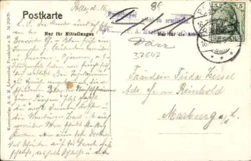 Ak Polle an der Weser, Gesamtansicht, Jahr 1650