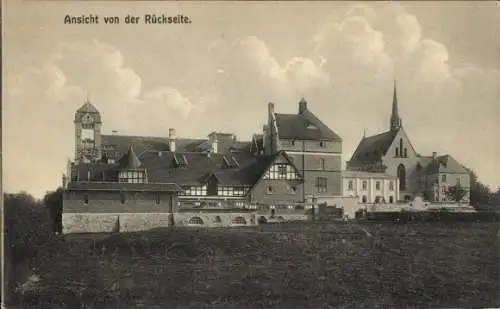 Ak Astenet Lontzen Wallonien Lüttich, Sankt-Katharinenstift, Rückseite