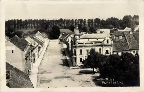 Ak Kostelec nad Labem Elbekosteletz Mittelböhmen, Gesamtansicht