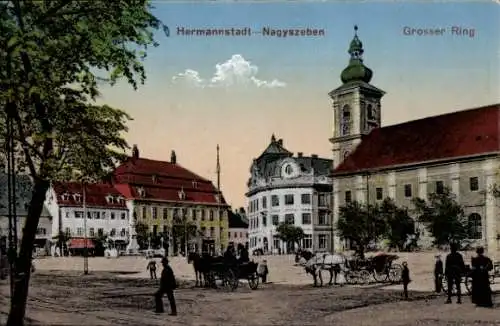 Ak Sibiu Nagyszeben Hermannstadt Rumänien, Großer Ring