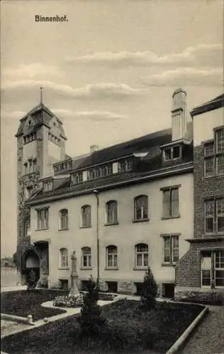 Ak Astenet Lontzen Wallonien Lüttich, Sankt-Katharinenstift, Binnenhof