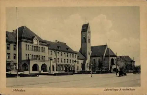 Ak Schwabing München Bayern, Schwabinger Krankenhaus