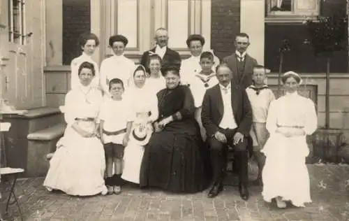 Foto Ak Wittdün auf Amrum Nordfriesland, Gruppenbild