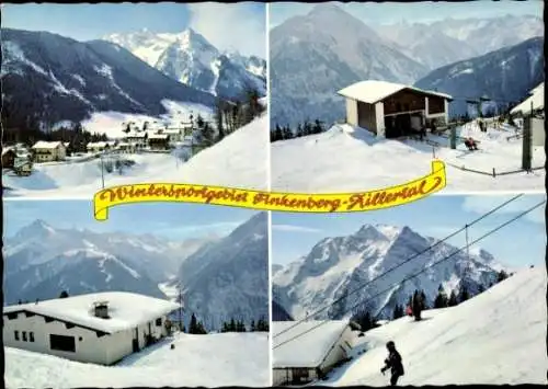 Ak Finkenberg in Tirol, Wintersportgebiet, Almstüberl, Skilift