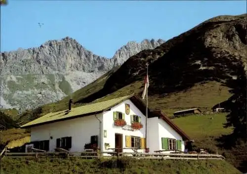 Ak Leutasch in Tirol, Wettersteinhütte