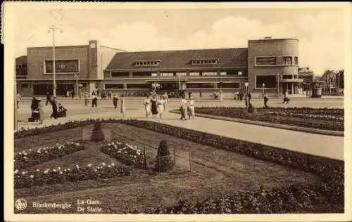 Ak Blankenberghe Blankenberge Westflandern, Bahnhof