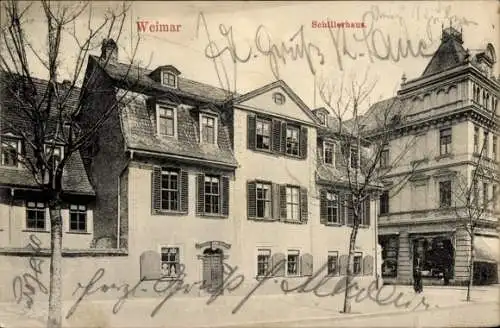 Ak Weimar in Thüringen, Schillerhaus