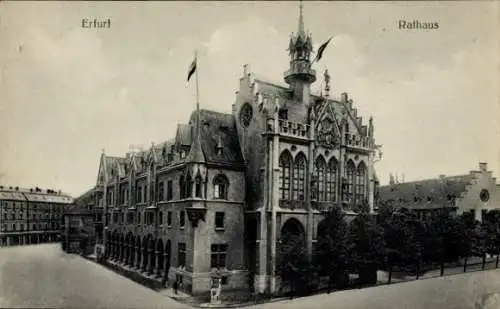 Ak Erfurt in Thüringen, Rathaus