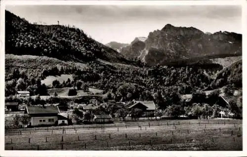 Ak Rottau Grassau im Chiemgau, Teilansicht