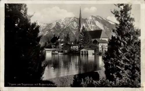 Ak Egern am Tegernsee Oberbayern, Bodenschneid