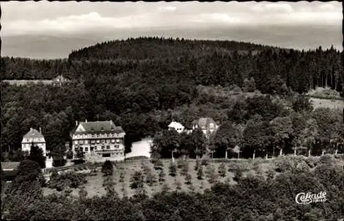 Ak Rödgen Obersdorf Wilnsdorf im Siegerland, Berghotel, Luftbild