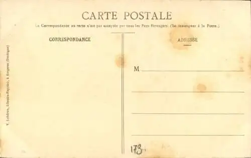 Ak Bergerac Dordogne, une vue des Etablissements Perdoux, Schwäne