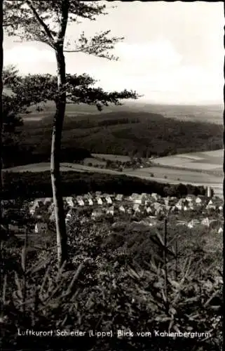 Ak Schieder Schwalenberg in Lippe, Blick vom Kohlenbergturm