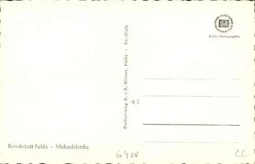 Ak Fulda in Hessen, Michaeliskirche