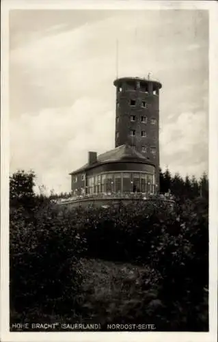 Ak Lennestadt im Sauerland, Hohe Bracht, Aussichtsturm, Nordost-Seite