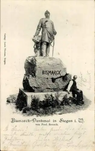 Ak Siegen in Westfalen, Bismarck-Denkmal