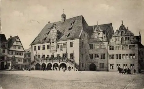 Ak Heilbronn am Neckar, Rathaus, Mayerdenkmal