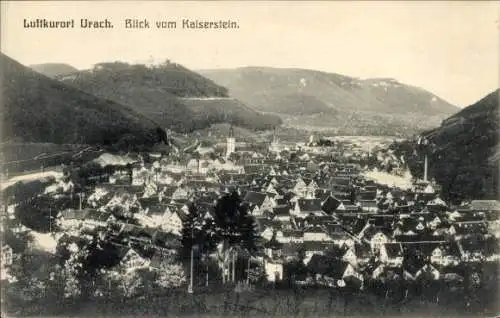 Ak Bad Urach in der Schwäbischen Alb Württemberg, Blick vom Kaiserstein