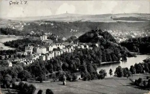 Ak Greiz im Vogtland, Panorama