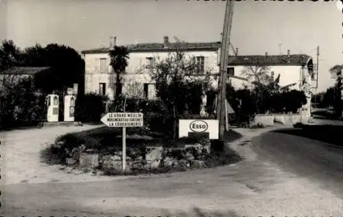 Ak Cravans Charente-Maritime, Teilansicht, Tankstelle