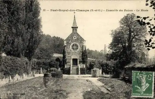 Ak Magny les Hameaux Yvelines, Abtei Port-Royal des Champs, Ensemble des Ruines, Museum