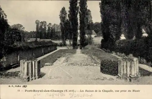 Ak Magny les Hameaux Yvelines, Abtei Port-Royal des Champs, Ruines de la Chapelle