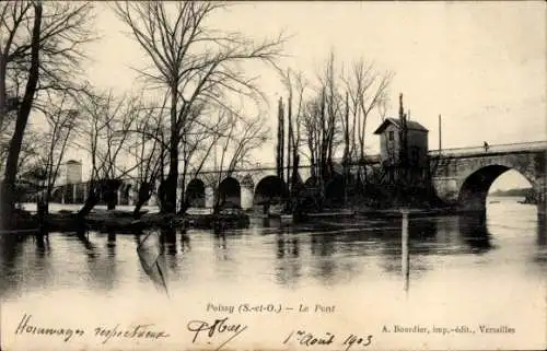 Ak Poissy Yvelines, Brücke