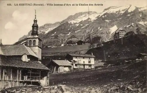 Ak La Giettaz Savoie, Villa Jeanne d'Arc, Chaine des Aravis