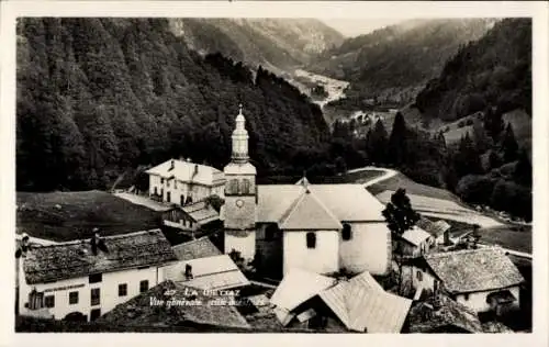 Ak La Giettaz Savoie, Vue generale cote Ouest, Tal, Turm