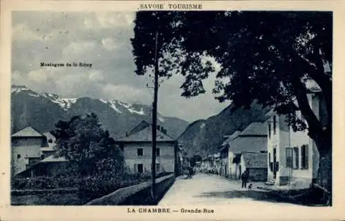 Ak La Chambre Savoie, Grande Rue, Montagnes de St Remy