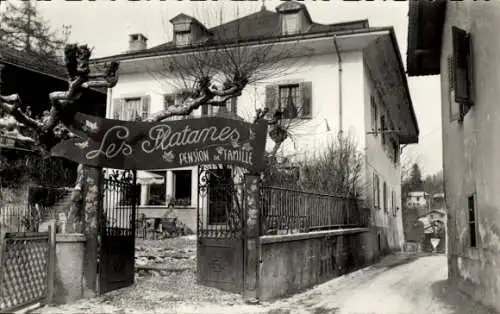 Ak Saint Gervais les Bains Haute Savoie, Pension Les Platanes