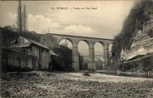 Ak Rumilly Haute-Savoie, Viaduc, Pont Neuf