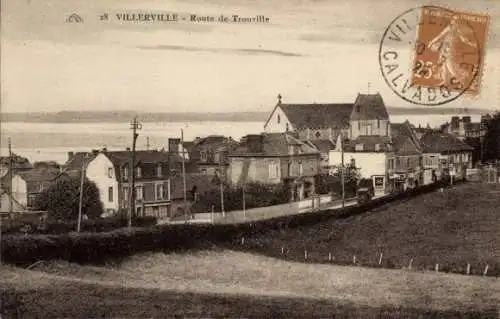 Ak Villerville Calvados, Route de Trouville