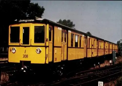 Ak Berliner Verkehrsmittel, U-Bahn-Triebwagen A 2, Nr. 308