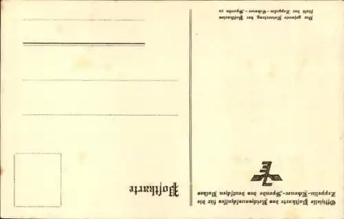 Ak Ferdinand Graf von Zeppelin, Portrait, Reichsausschuss Zeppelin Eckener Spende