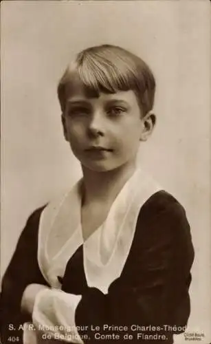 Ak Prinz Karl Theodor von Belgien, Kinderportrait