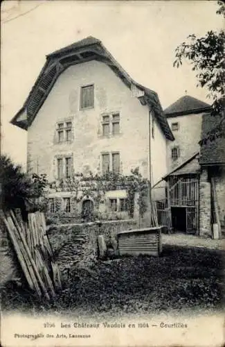 Ak Curtilles Broye-Vully Kanton Waadt, Schloss Vaudois, 1904