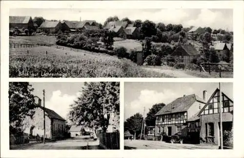 Ak Lichtenhagen Ottenstein in Niedersachsen, Gasthof Weserblick, Ortsansicht, Straßenpartie