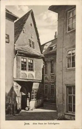 Ak Jena in Thüringen, Altes Haus in der Schloßgasse