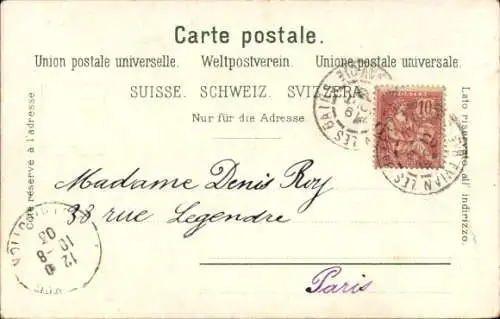 Ak Genève Genf Schweiz, Teilansicht