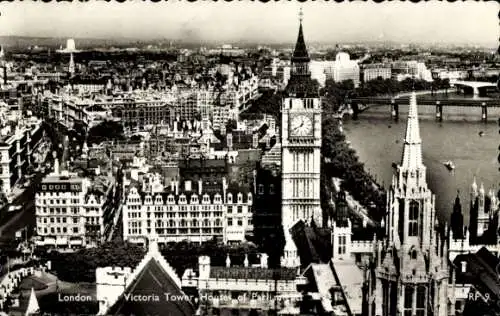 Ak London Stadt England, Victoria Tower, Houses of Parliament