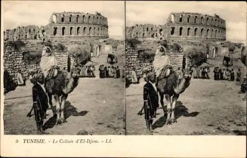 Stereo Ak Tunesien, Colosseum El Djem, Kamel