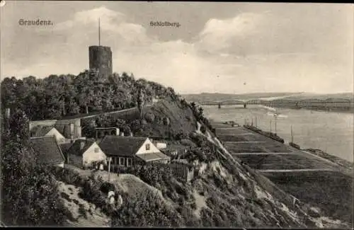 Ak Grudziądz Graudenz Westpreußen, Schlossberg