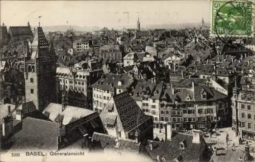 Ak Basel Stadt Schweiz, Gesamtansicht